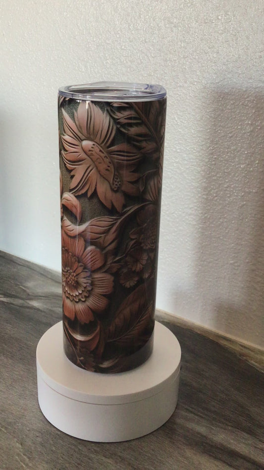 3D tooled leather